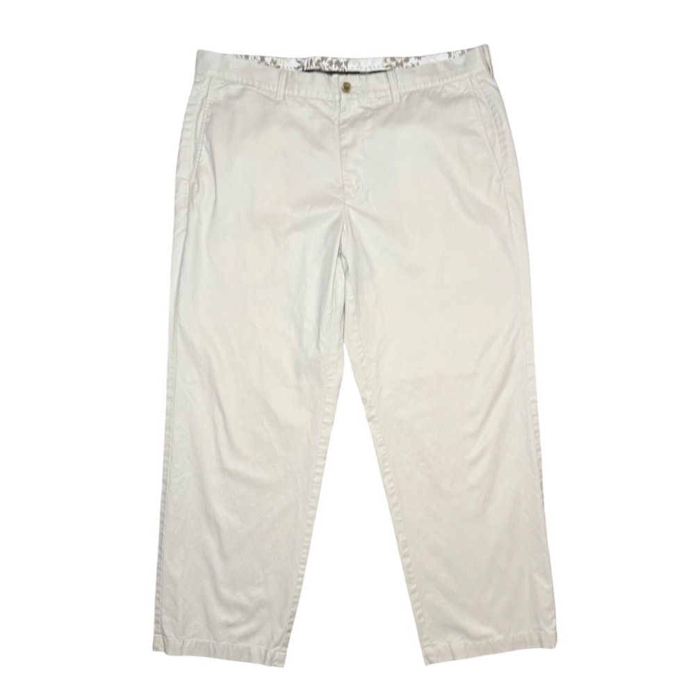 Tommy Bahama Chino Pants Men 36x30 Beige Cotton Tencel Stretch